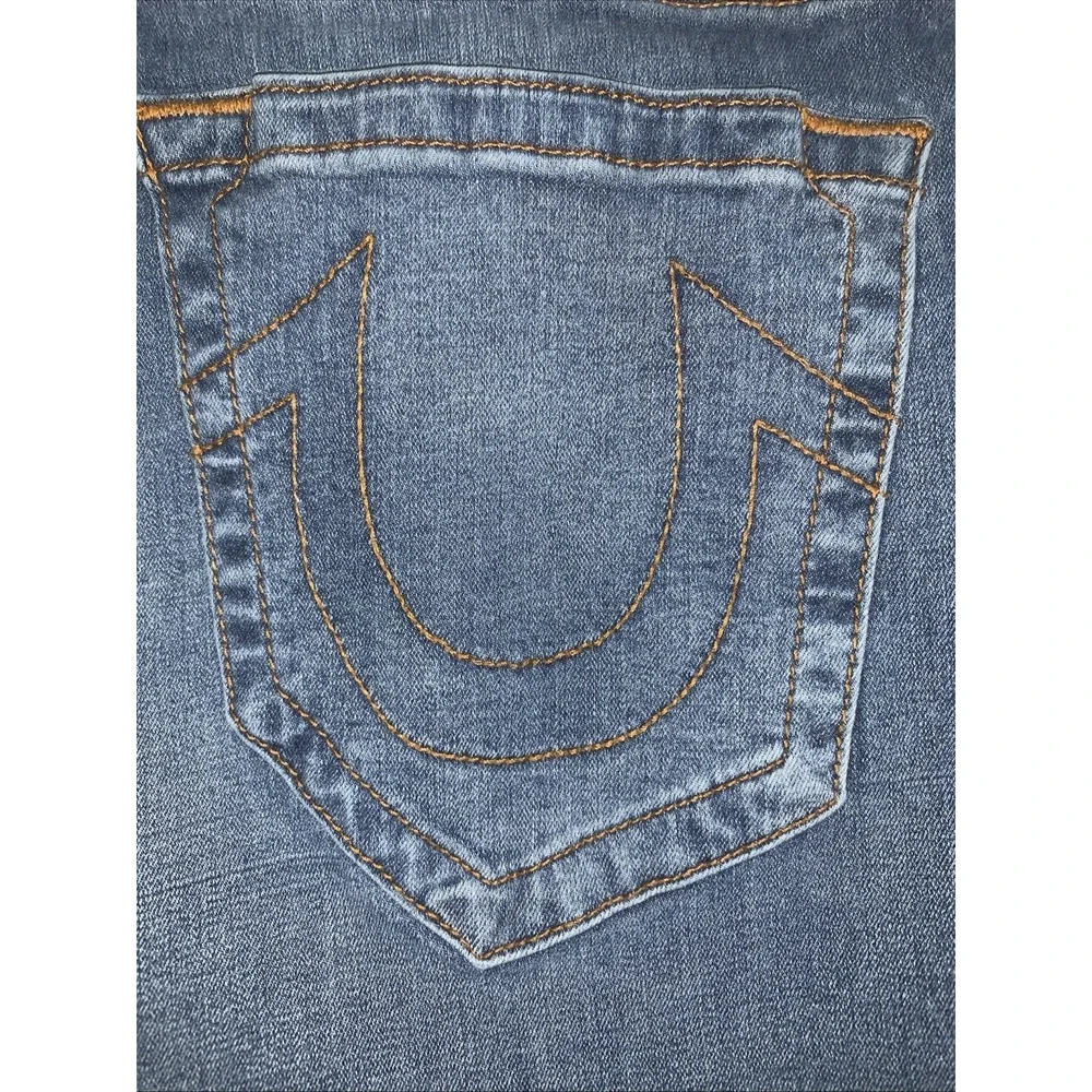 True Religion Geno Jeans Mens 30x30 Relaxed Slim Stretch Blue Denim